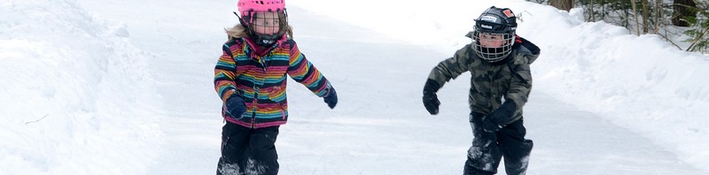 Skating rink at MacGregor Point provincial park