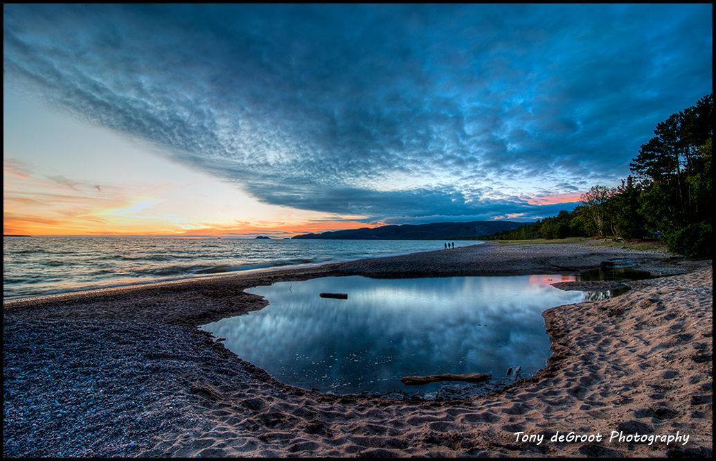 Sundown at Agawa Bay