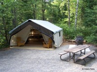 Outside Deluxe Tent Arrowhead