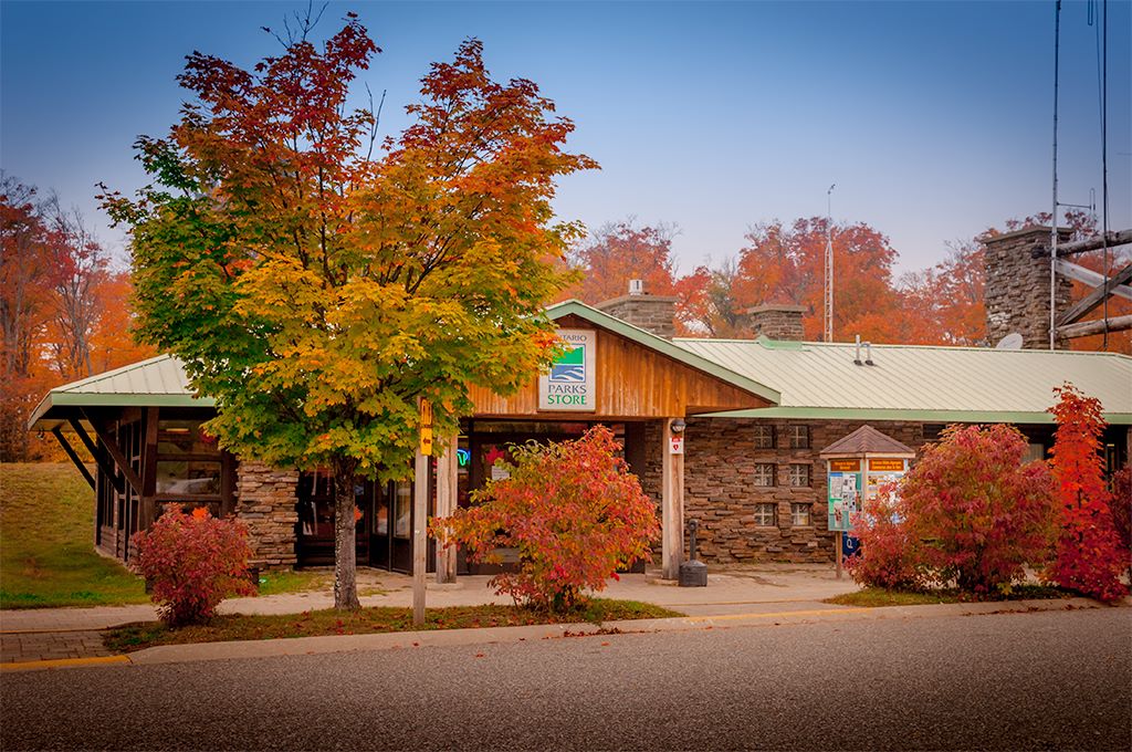 Algonquin Ontario Parks Store during Fall