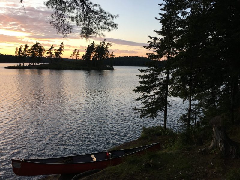 Backcountry camping at Tom Thomson Lake, Algonquin
