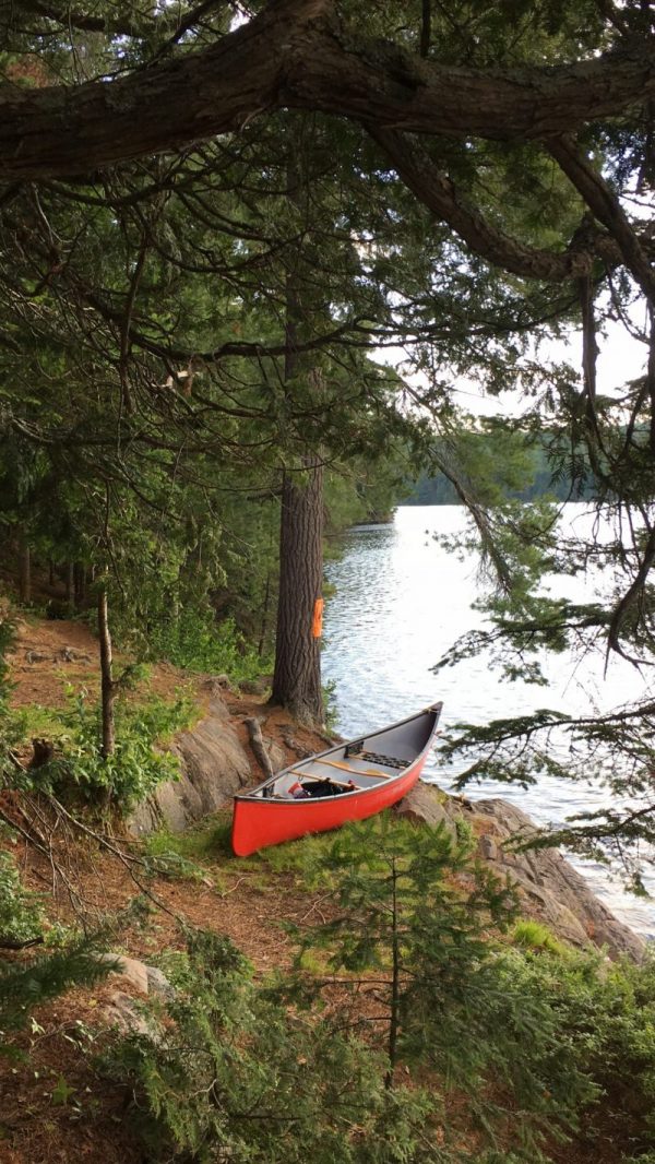 Backcountry camping at Tom Thomson Lake, Algonquin